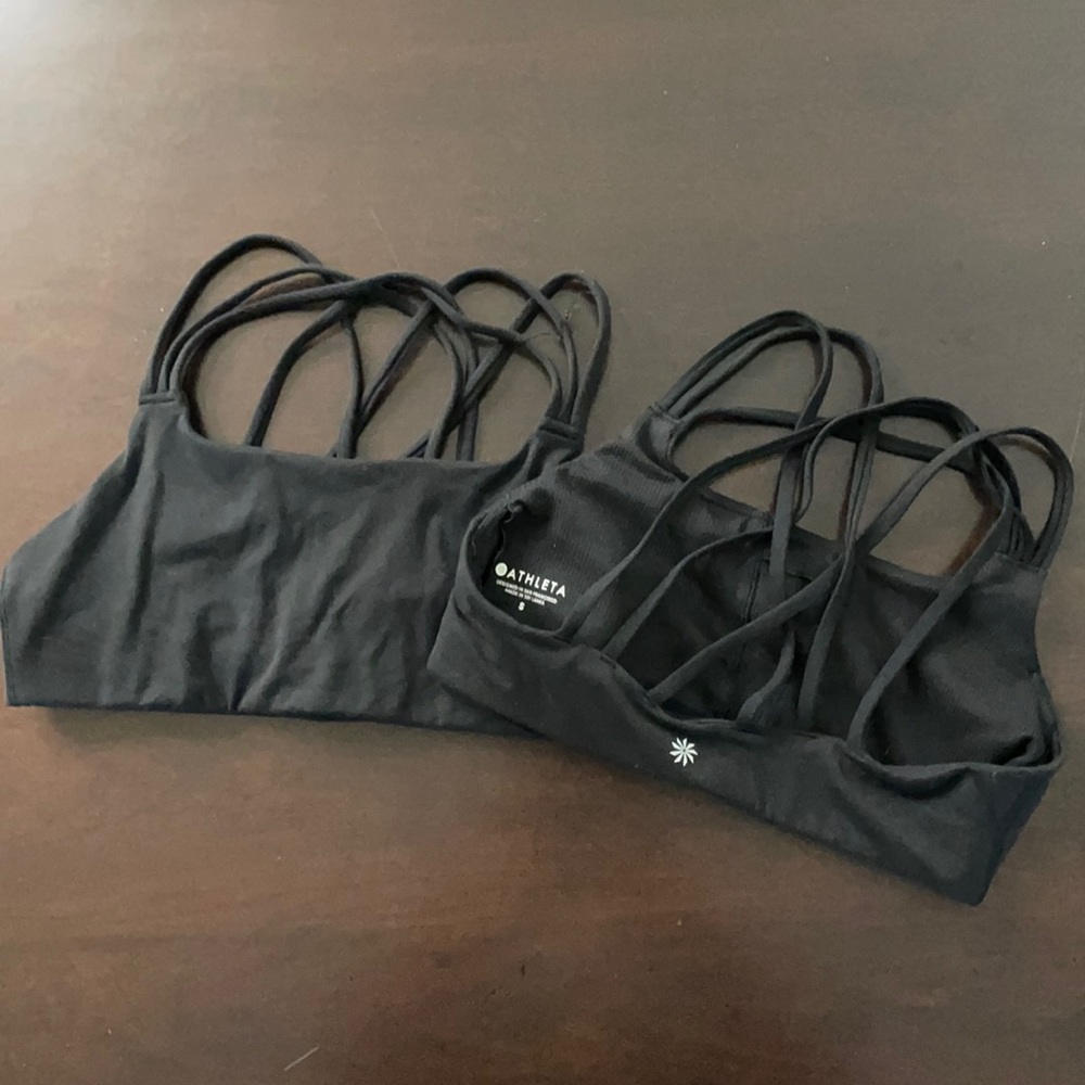 Athleta Women’s Sz Small Starppy Sports Bras - Set of 2